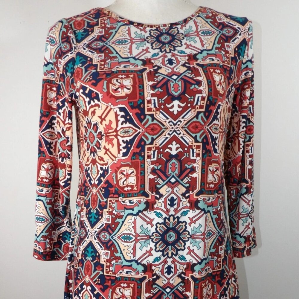 Women’s Knit Pull On Tunic Shirt RUBY ROAD PETITE Size PS